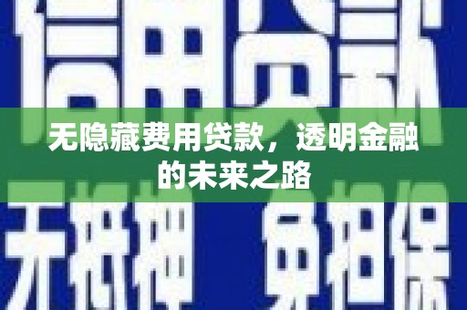曲沃无隐藏费用贷款，透明金融的未来之路