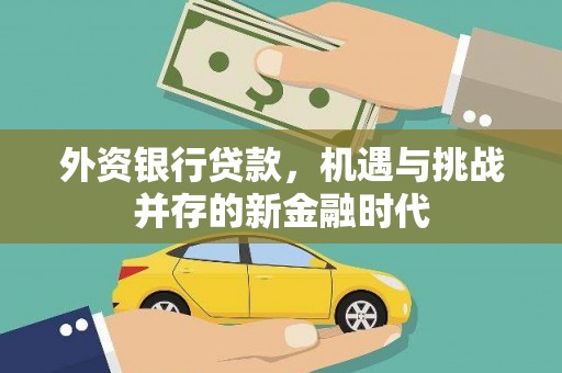 曲沃外资银行贷款，机遇与挑战并存的新金融时代