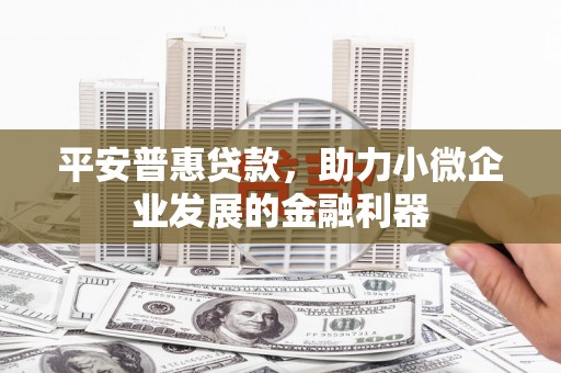 曲沃平安普惠贷款，助力小微企业发展的金融利器