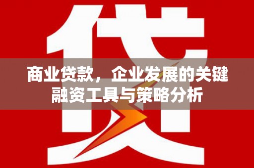 曲沃商业贷款，企业发展的关键融资工具与策略分析