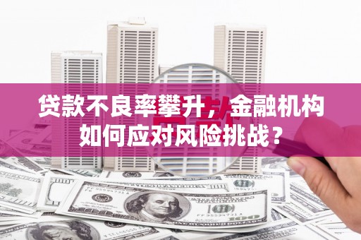 曲沃贷款不良率攀升，金融机构如何应对风险挑战？